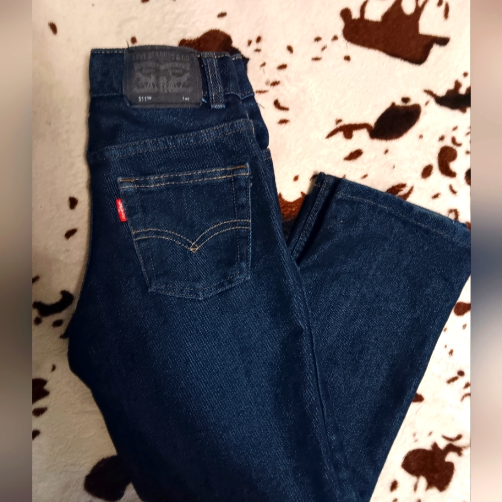 Levi's 511 slim denim jeans kids size 7
